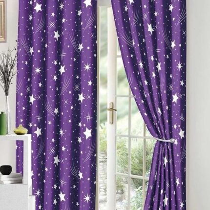 Lenjerie de pat bumbac finet – 6 piese + 2 Draperii, Model 16090