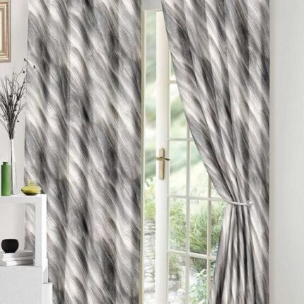 Lenjerie de pat bumbac finet – 6 piese + 2 Draperii, Model 16091