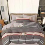 Lenjerie de pat bumbac finet – 6 piese, Model 11034 - imagine 2