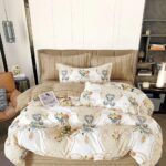 Lenjerie de pat bumbac finet – 6 piese, Model 11035 - imagine 2