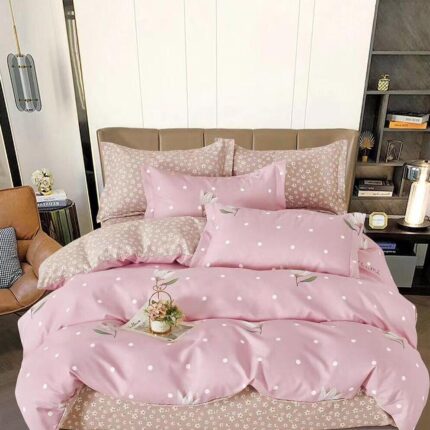 Lenjerie de pat bumbac finet – 6 piese, Model 11042 - imagine 2