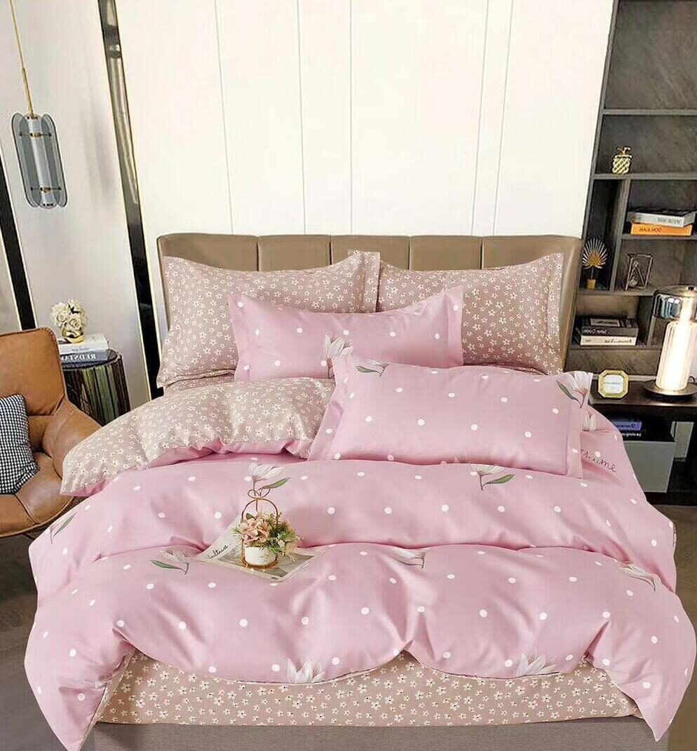 Lenjerie de pat bumbac finet – 6 piese, Model 11042 - imagine 2 Lenjerie de pat bumbac finet – 6 piese, Model 11042 - imagine 2