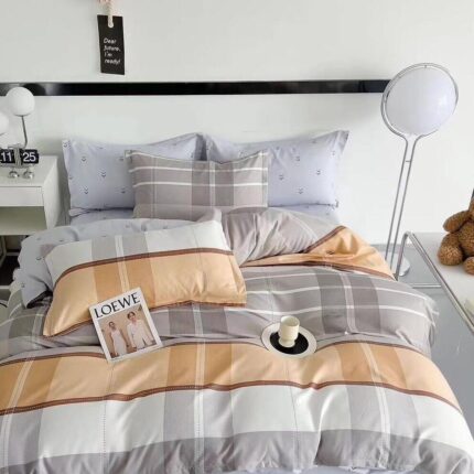 Lenjerie de pat bumbac finet – 6 piese, Model 11044 - imagine 2