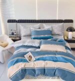 Lenjerie de pat bumbac finet – 6 piese, Model 11046 - imagine 2
