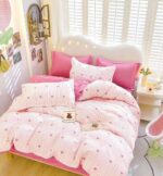 Lenjerie de pat bumbac finet – 6 piese, Model 11047 - imagine 2