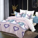 Lenjerie de pat bumbac finet – 6 piese, Model 11133 - imagine 2