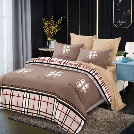 Lenjerie de pat bumbac finet – 6 piese, Model 11158 - imagine 2