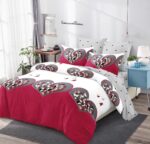 Lenjerie de pat bumbac finet – 6 piese, Model 11194 - imagine 2