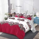 Lenjerie de pat bumbac finet – 6 piese, Model 11194 - imagine 2