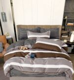 Lenjerie de pat bumbac finet – 6 piese, Model 11460 - imagine 2