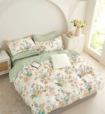 Lenjerie de pat bumbac finet – 6 piese, Model 11462 - imagine 2