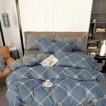 Lenjerie de pat bumbac finet – 6 piese, Model 11492 - imagine 2