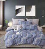 Lenjerie de pat bumbac finet – 6 piese, Model 11493 - imagine 2