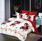 Lenjerie de pat bumbac finet – 6 piese, Model 11556 - imagine 2