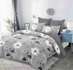 Lenjerie de pat bumbac finet – 6 piese, Model 11557 - imagine 2