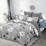 Lenjerie de pat bumbac finet – 6 piese, Model 11557 - imagine 2