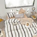 Lenjerie de pat bumbac finet – 6 piese, Model 11575 - imagine 2