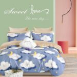 Lenjerie de pat bumbac finet – 6 piese, Model 11770 - imagine 2