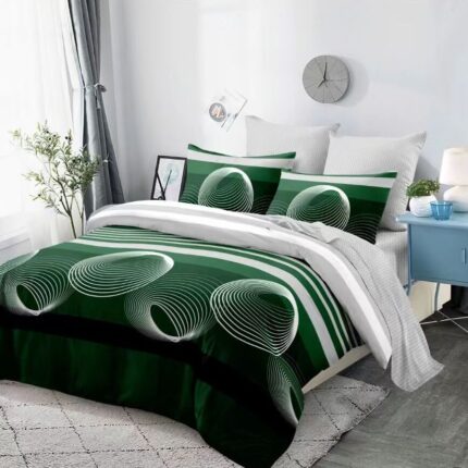 Lenjerie de pat bumbac finet – 6 piese, Model 11939 - imagine 2