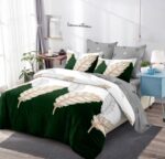 Lenjerie de pat bumbac finet – 6 piese, Model 12402 - imagine 2