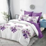 Lenjerie de pat bumbac finet – 6 piese, Model 12509 - imagine 2