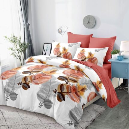 Lenjerie de pat bumbac finet – 6 piese, Model 12554 - imagine 2