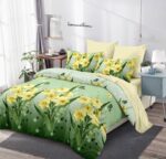 Lenjerie de pat bumbac finet – 6 piese, Model 12558 - imagine 2