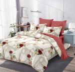 Lenjerie de pat bumbac finet – 6 piese, Model 12561 - imagine 2