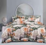 Lenjerie de pat bumbac finet – 6 piese, Model 12574 - imagine 2