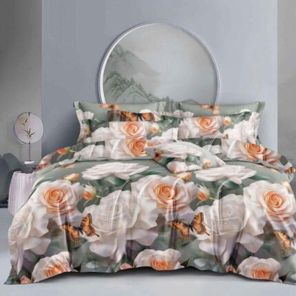 Lenjerie de pat bumbac finet – 6 piese, Model 12574 - imagine 2