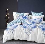 Lenjerie de pat bumbac finet – 6 piese, Model 12580 - imagine 2