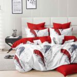 Lenjerie de pat bumbac finet – 6 piese, Model 14468 - imagine 2