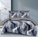 Lenjerie de pat bumbac finet – 6 piese, Model 14473 - imagine 2