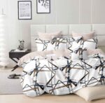 Lenjerie de pat bumbac finet – 6 piese, Model 14474 - imagine 2
