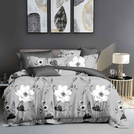 Lenjerie de pat bumbac finet – 6 piese, Model 14475 - imagine 2