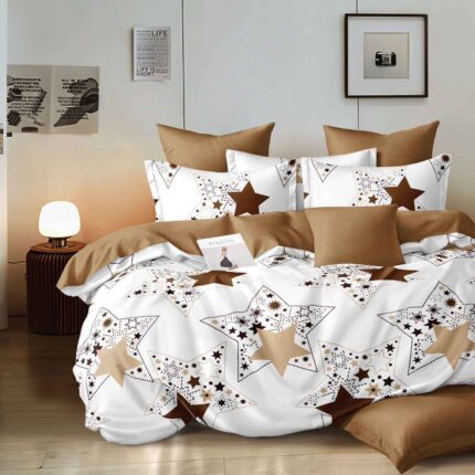 Lenjerie de pat bumbac finet – 6 piese, Model 14477 - imagine 2