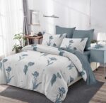 Lenjerie de pat bumbac finet – 6 piese, Model 14803 - imagine 2