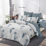 Lenjerie de pat bumbac finet – 6 piese, Model 14803 - imagine 2
