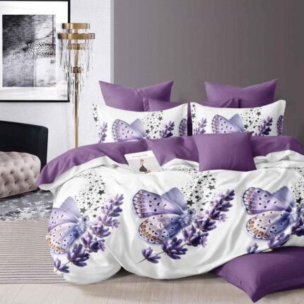 Lenjerie de pat bumbac finet – 6 piese, Model 14981 - imagine 2