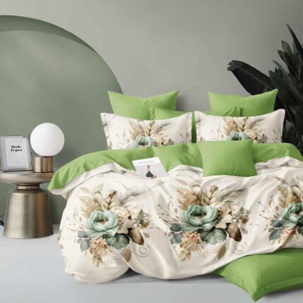 Lenjerie de pat bumbac finet – 6 piese, Model 14995 - imagine 2