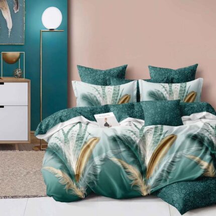 Lenjerie de pat bumbac finet – 6 piese, Model 14998 - imagine 2