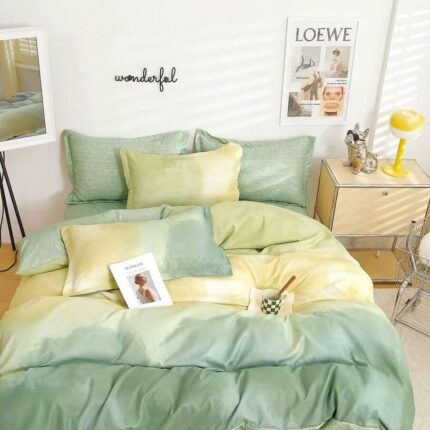 Lenjerie de pat bumbac finet – 6 piese, Model 16067 - imagine 2
