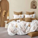 Lenjerie de pat bumbac finet – 6 piese, Model 16228 - imagine 2