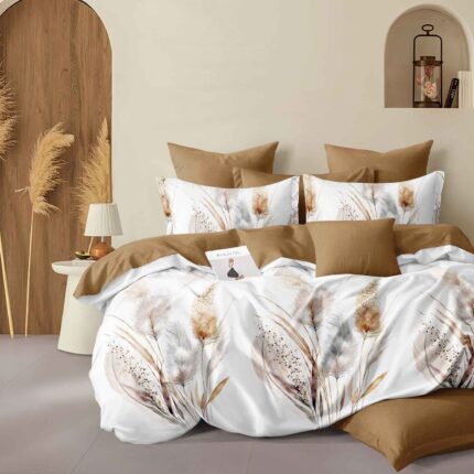 Lenjerie de pat bumbac finet – 6 piese, Model 16228 - imagine 2
