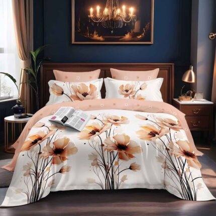 Lenjerie de pat bumbac finet – 6 piese, Model 16233 - imagine 2