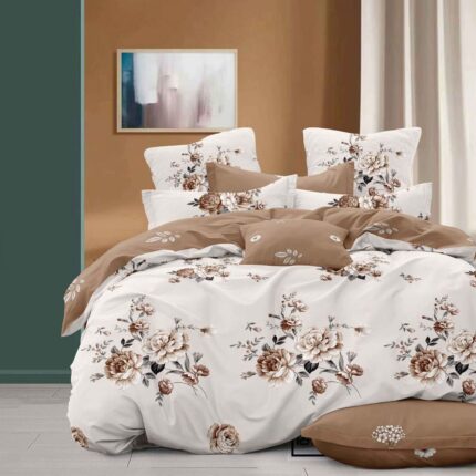 Lenjerie de pat bumbac finet – 6 piese, Model 16239 - imagine 2