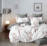 Lenjerie de pat bumbac finet – 6 piese, Model 16240 - imagine 2