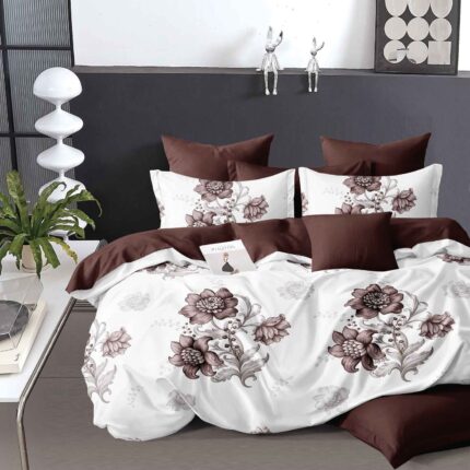 Lenjerie de pat bumbac finet – 6 piese, Model 16241 - imagine 2