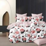 Lenjerie de pat bumbac finet – 6 piese, Model 16244 - imagine 2