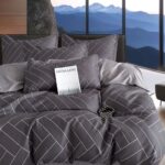 Lenjerie de pat bumbac finet – 6 piese, Model 16269 - imagine 2